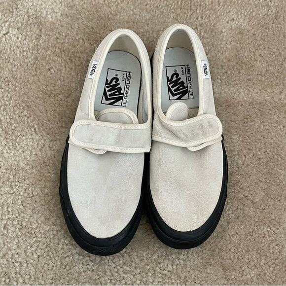 Vans Anaheim 47 D VX Cream Suede Skate Shoes - Picture 1 of 9